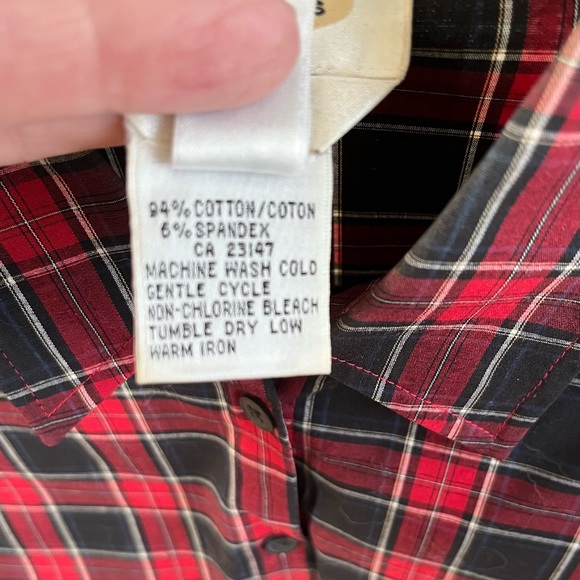 Talbots Plaid Button Down Shirt - Picture 6 of 7